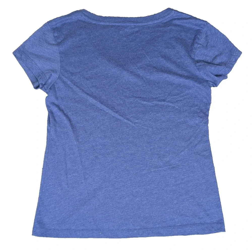 Kansas Jayhawks | Colosseum | Blue | Womens | V-Neck‎ Graphic T-Shirt | L